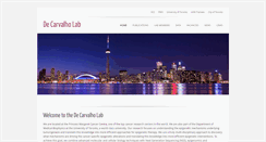Desktop Screenshot of decarvalholab.org